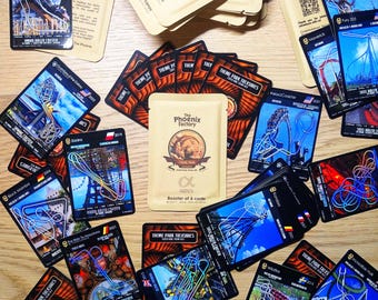 Boosters of 6 Collectible Rollercoaster Cards - Alpha Series - Metrics