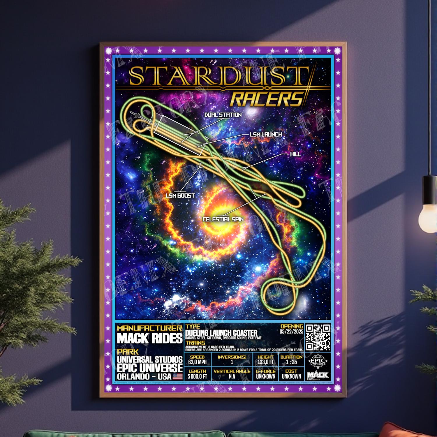 Stardust Racers - Universal Epic Universe | Mack Rides : Park