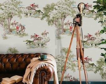 Horses Animal Nature Wallpaper Peel and Stick Removable Living Dining room Bedroom Self Adhesive Wall Sticker Decoration Art Mural 151