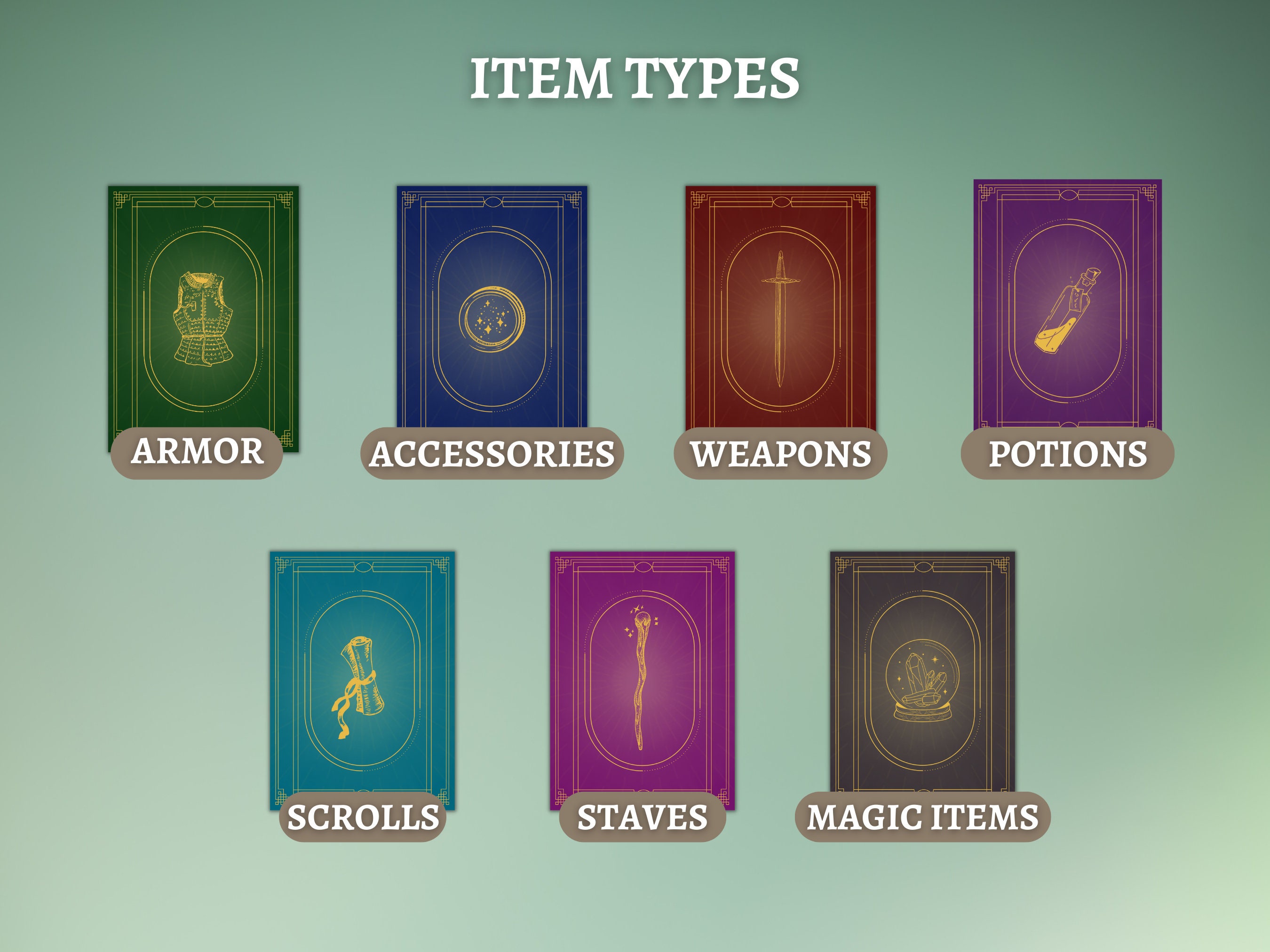 Interactive Editable Blank Item Cards D&D Magic Item Cards Dnd