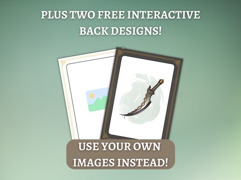 Interactive Editable Blank Item Cards D&D Magic Item Cards Dnd