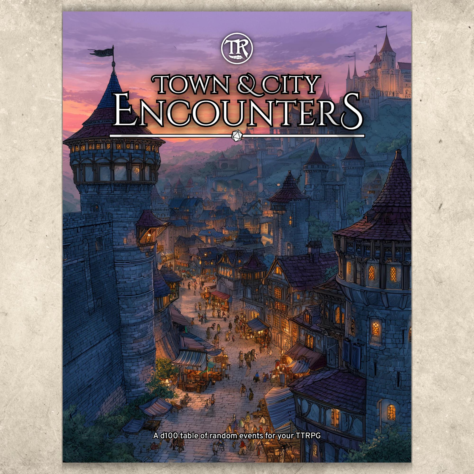 Town and City Encounters D&D D100 Random Table Generator | Dungeon ...
