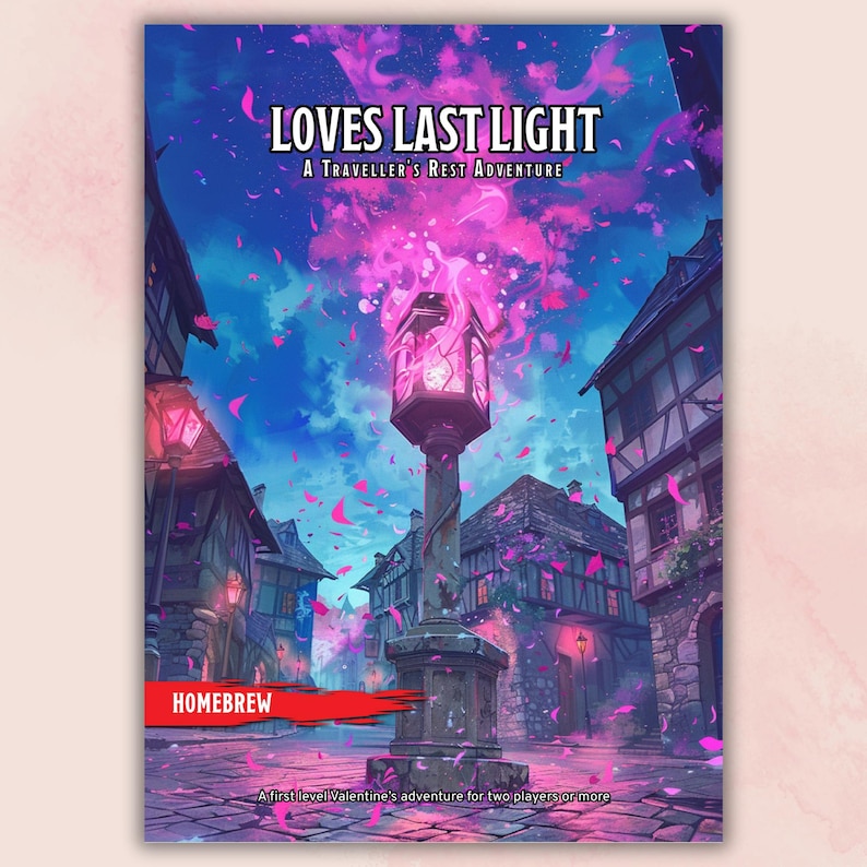 Love's Last Light - D&D D8 Night One-Shot Anfänger Adventure für 2 oder mehr | Dungeon Master-Werkzeuge | Druckbares Produkt | Paar Geschenk Bild 2
