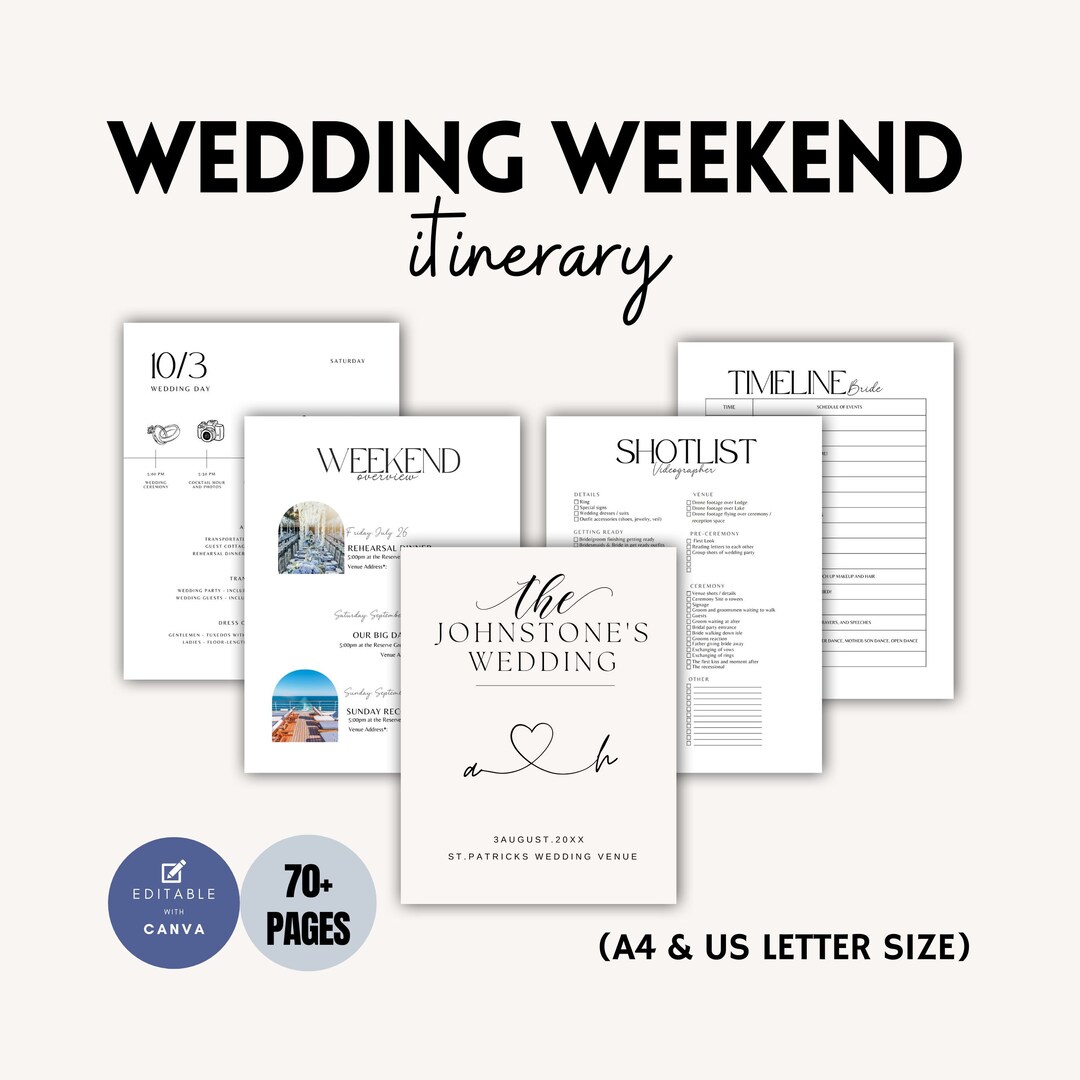 Day of Wedding Binder Template Printable & Digital Wedding Photography ...