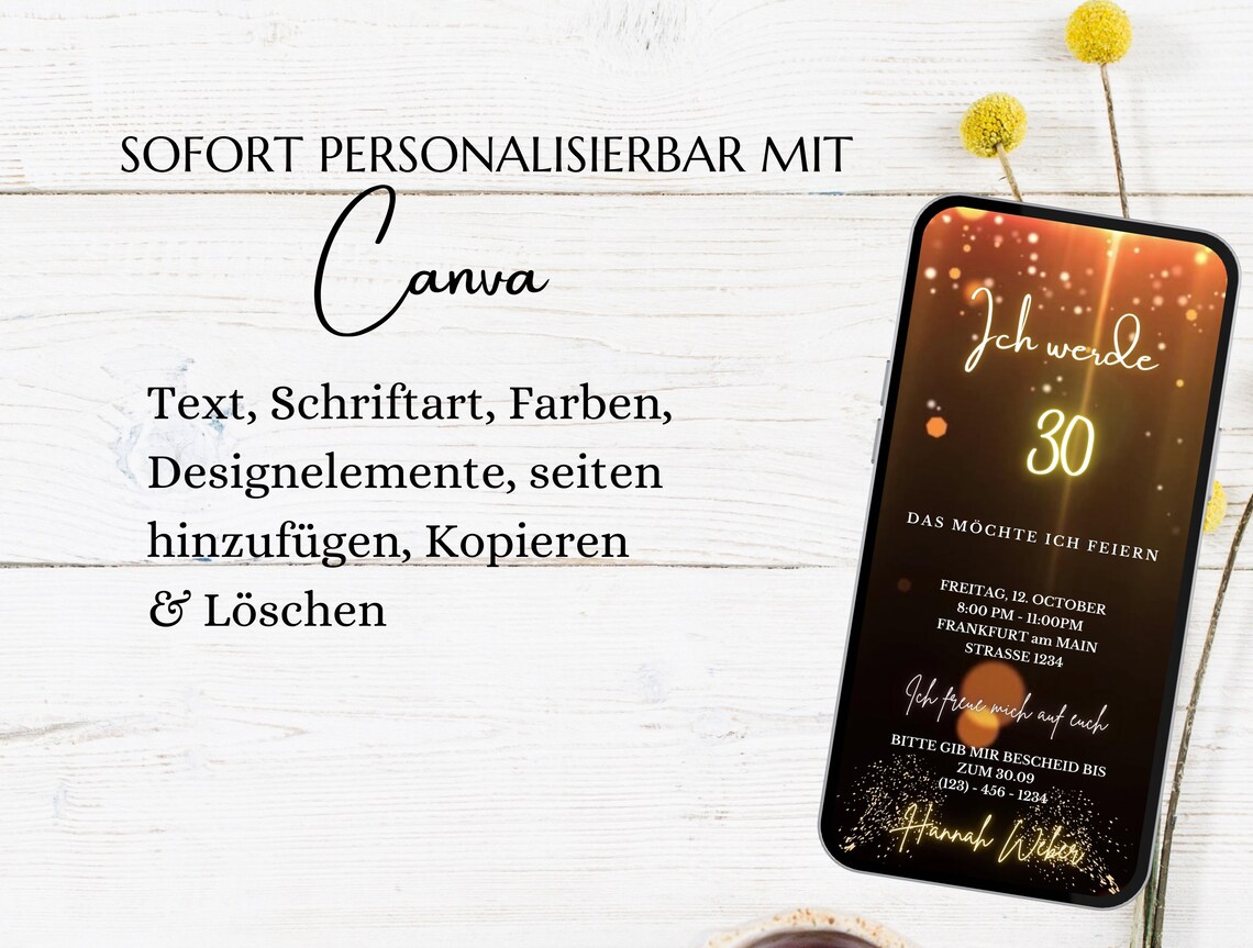 Geburtstagseinladungen - 20 Karten + Umschläge, 10,2x15,2 Cm, Lustiges Design