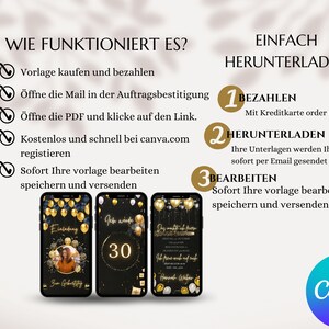 eCARD Geburtstags Party Einladung für 18. 20. 30. 40. 50. 60. digitale Whatsapp Geburtstagseinladung Personalisierte Geburtstagskarten Bild 4