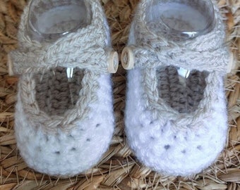 Handmade Crochet Baby Booties Great for a Baby Shower or Baby Gift