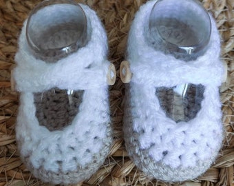 Handmade Crochet Baby Booties Great for a Baby Shower or Baby Gift