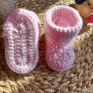 Handgemachte häkeln Baby Booties ideal für eine Babyparty oder Baby Geschenk