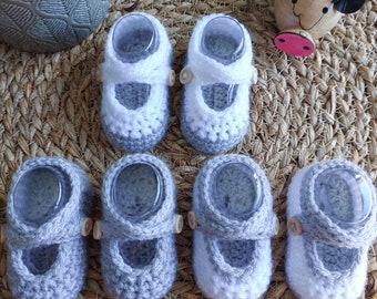 Handmade Crochet Baby Booties Great for a Baby Shower or Baby Gift