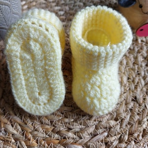 Handgemachte häkeln Baby Booties ideal für eine Babyparty oder Baby Geschenk
