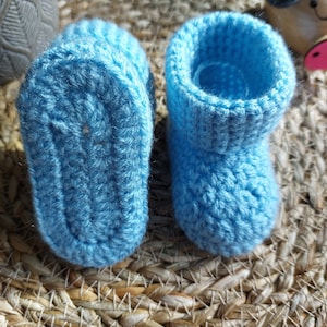 Handgemachte häkeln Baby Booties ideal für eine Babyparty oder Baby Geschenk