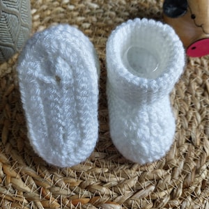 Handgemachte häkeln Baby Booties ideal für eine Babyparty oder Baby Geschenk