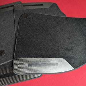 Porsche Cayenne 2019-2025 SUV & Coupe 9Y0 9Y3 Car Floor Mats Custom carbon image 1
