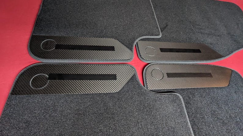 Porsche Cayenne 2019-2025 SUV & Coupe 9Y0 9Y3 Car Floor Mats Custom carbon image 8