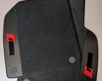 Audi R8 Type 4S 2016-2024 Custom Floor Mats with Real  Carbon Fiber