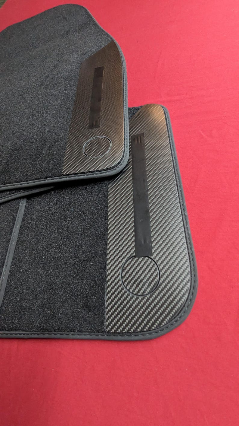 Porsche Cayenne 2019-2025 SUV & Coupe 9Y0 9Y3 Car Floor Mats Custom carbon image 3