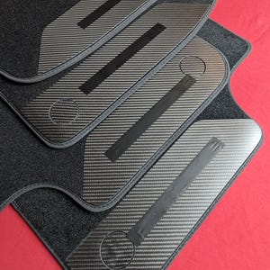 Porsche Cayenne 2019-2025 SUV & Coupe 9Y0 9Y3 Car Floor Mats Custom carbon image 4