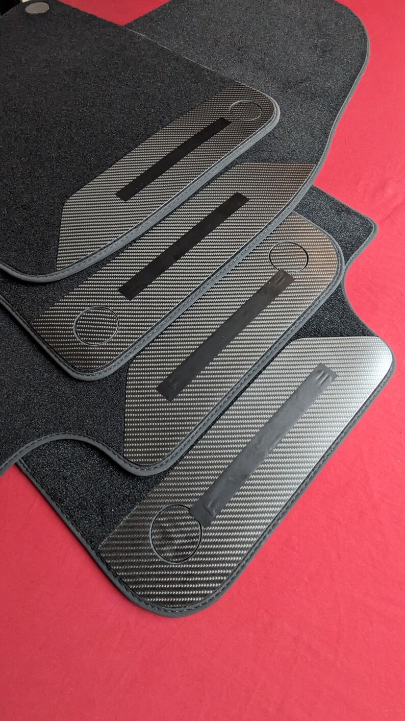 Porsche Cayenne 2019-2025 SUV & Coupe 9Y0 9Y3 Car Floor Mats Custom carbon image 4