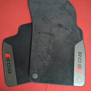 Floor mats Audi SQ8 Q8  2019-2025  Premium Velour Custom Carbon black