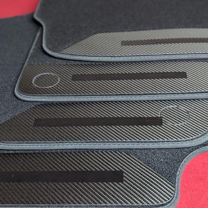 Porsche Cayenne 2019-2025 SUV & Coupe 9Y0 9Y3 Car Floor Mats Custom carbon image 5