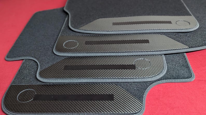 Porsche Cayenne 2019-2025 SUV & Coupe 9Y0 9Y3 Car Floor Mats Custom carbon image 5