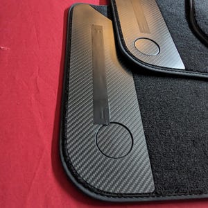 Porsche Cayenne 2019-2025 SUV & Coupe 9Y0 9Y3 Car Floor Mats Custom carbon image 2