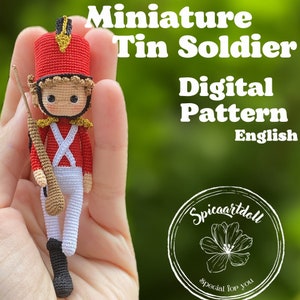 Miniature Tin Soldier Pattern, English Pattern, Miniature Pattern