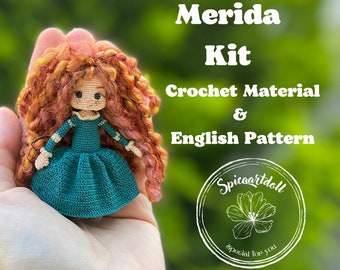 Miniature Merida crochet kit , kit , crochet kit