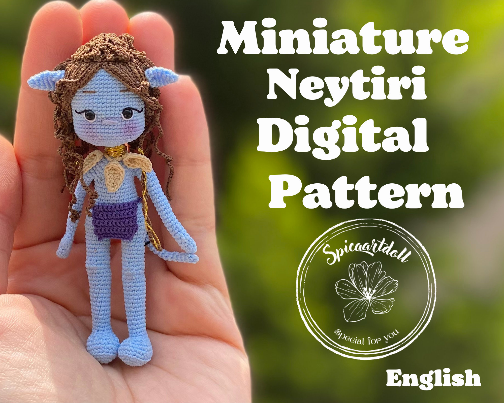 40 Mini Crochet Patterns for Small Makes, Keychains, and Tiny Amigurumi 35 Miniature Neytiri Crochet Pattern: Avatar Doll