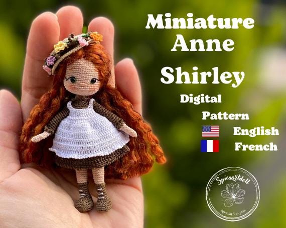 40 Mini Crochet Patterns for Small Makes, Keychains, and Tiny Amigurumi 38 Miniature Anne Shirley Crochet Doll