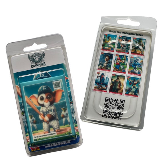 Crossover Champions Wave 1 - 9 Card Rainbow Refractor Set With Puzzle Back - Wax pack With Hanger Display.