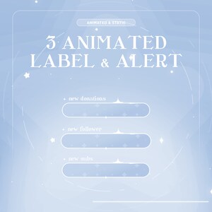 Starry Blue Animated Stream Package (digital Download) - Etsy