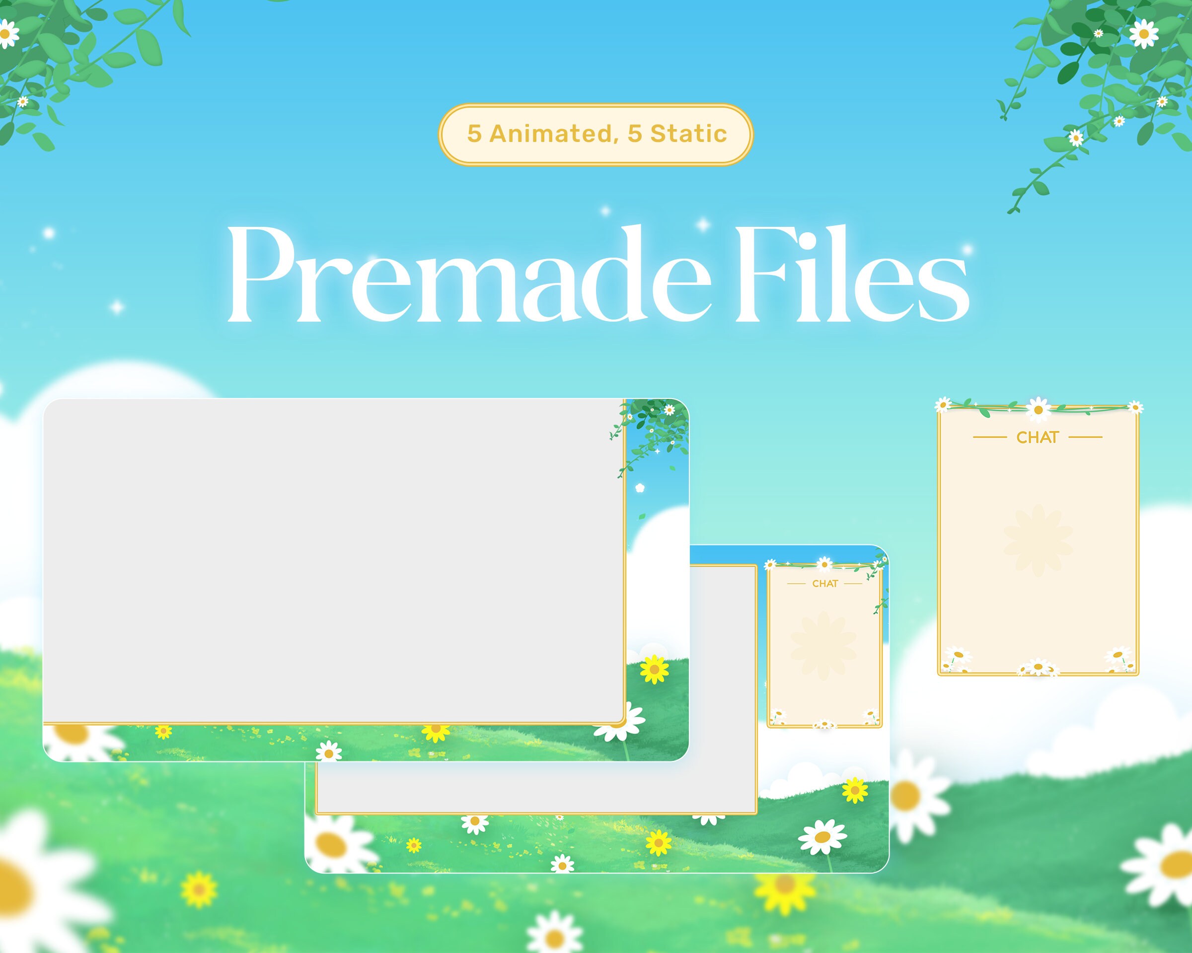 Metapost Animation Files Magical Garden Animated Stream Overlay Package, Twitch (digital ...