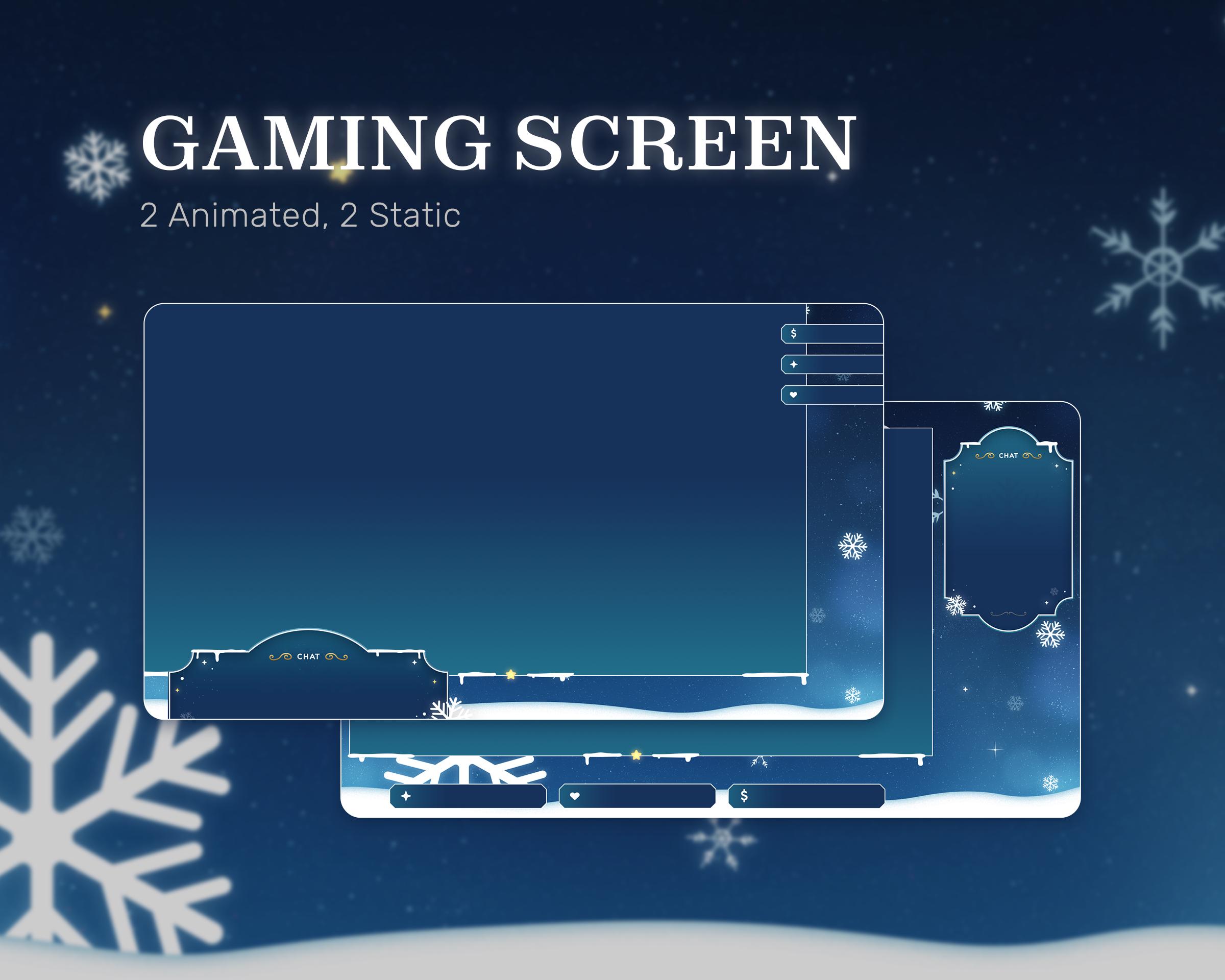 Winter Snow Animated Stream Overlay Package (digital Download) - Etsy