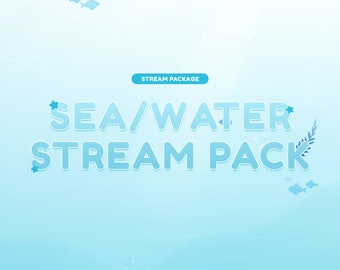 Aquatic Animated Stream Package: Sea Ocean Theme (Digital Download)