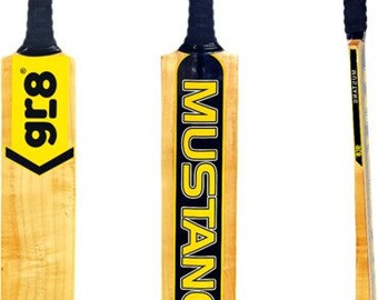 gr8 Mustang Kashmir plain willow Hard tennis bat (Mamba Shape)