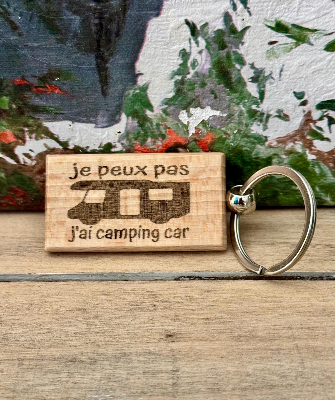 Porte-clés Camping-car Personnalisable En Métal - Cadeau Voyage Pour Amoureux Du Road Trip - 2