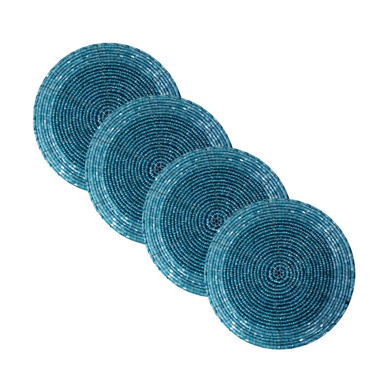 Turquoise Handmade Round Tea Cup Coaster Table Party Décor Etsy