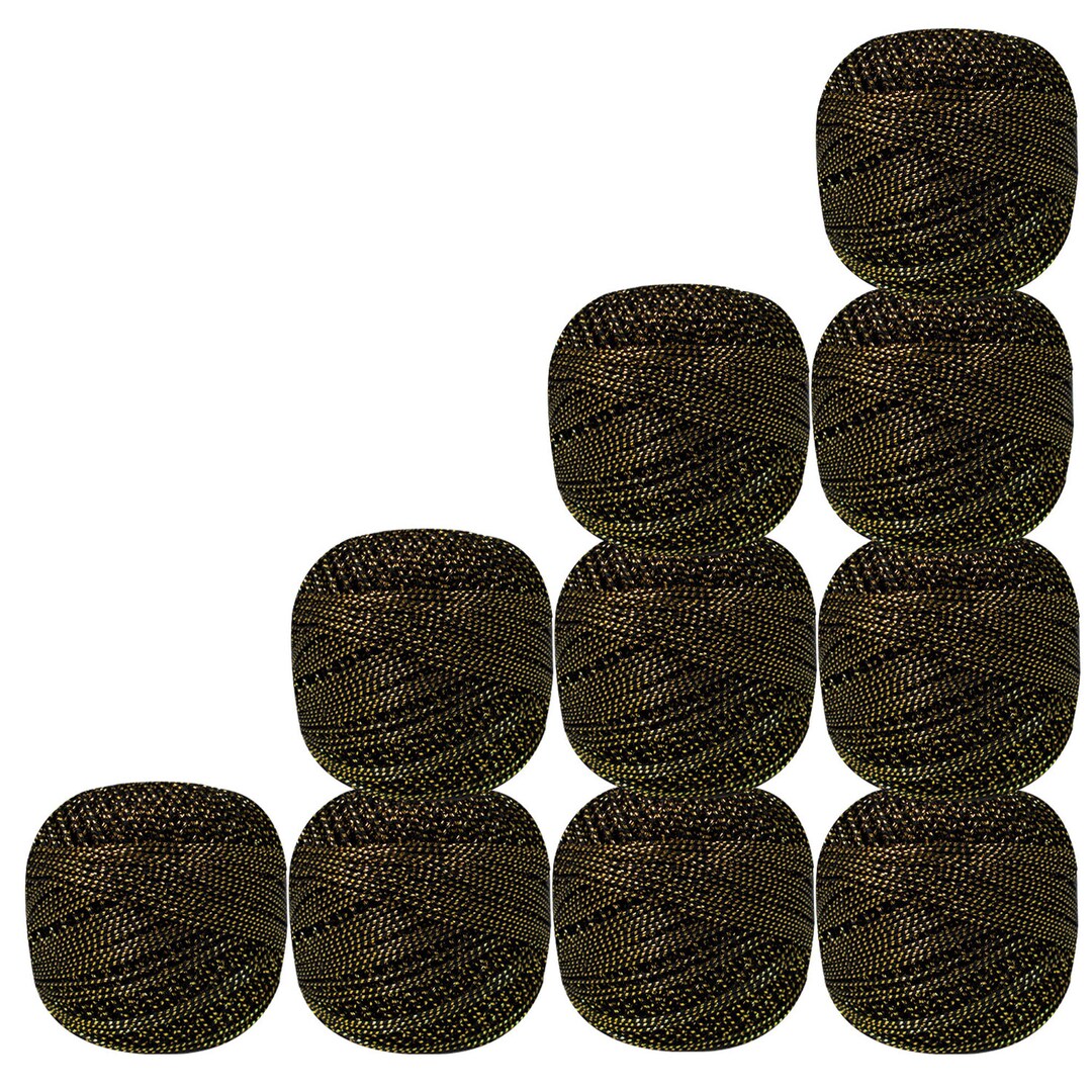 Metallic Cotton Crochet Thread, Tatting Thread, Size 20 Embroidery