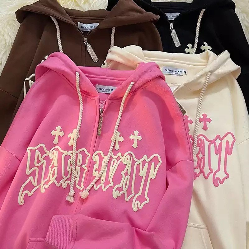 日本製・綿100% 00s Vintage FUGA Multi-Zip Jkt Y2K | metodoicm.com.br