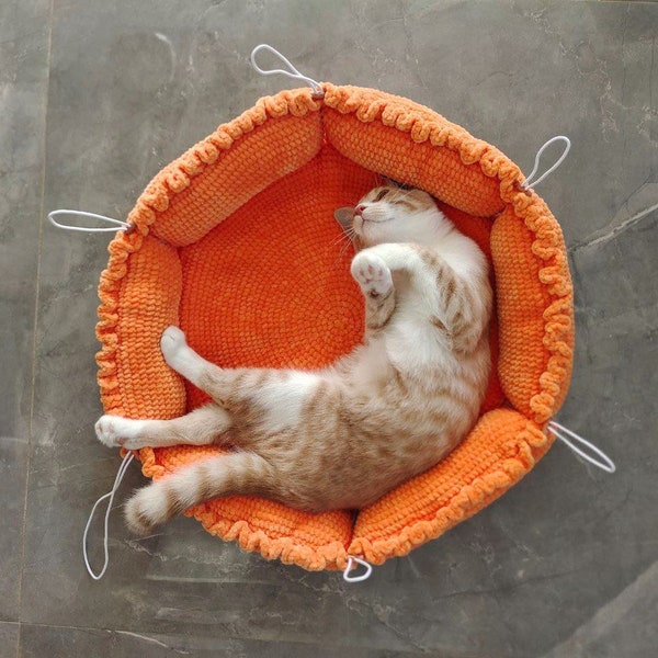 Crochet Cat Bed Etsy