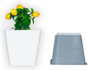 Concrete Flower Pot Silicone Mold BS2: Planter Mold