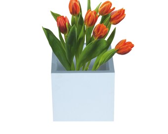 Square Silicone Planter Mold BS5: Concrete Succulent Pot, DIY Garden Craft