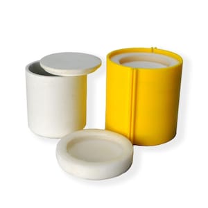 Stampo in silicone per barattoli di candele MK3: vaso in cemento da 350 ml e 12 oz, decorazioni fai da te per la casa