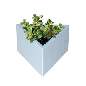 Triangle Flower Pot Silicone Mold BS4-Cement planter mold - Concrete mold - Silicone Mold for Concrete-Add your personalization-Planter Mold
