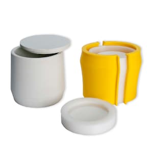 Stampo in silicone per barattoli di candele MK13 350 ml 12 oz: vaso in cemento fai da te, arredamento moderno per la casa