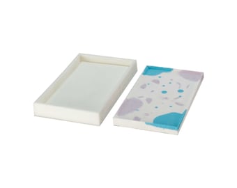 Molde de silicona para bandeja de hormigón MT5, cemento y mortero (18 x 10 x 1,5 cm)