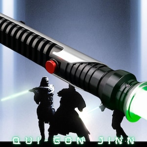 Master Q, Qui-Gon Jinn Neopixel Lightsaber image 1