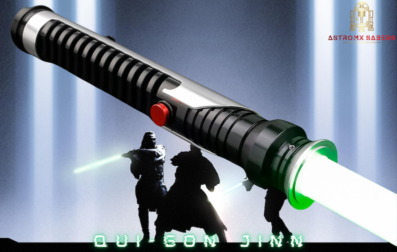 Master Q, Qui-Gon Jinn Neopixel Lightsaber image 1